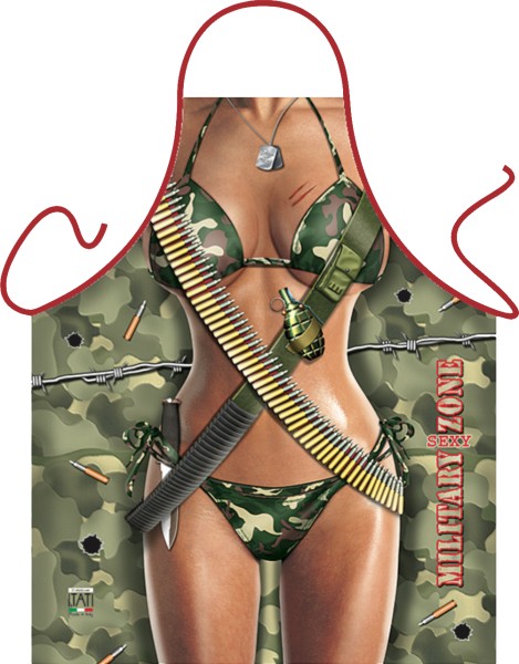 Military Girl ITATI-Textilien Schürze