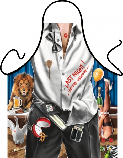 Junggesellenabschied Schürze ITATI-Textilien (GR-38950) www.itati-shop.de