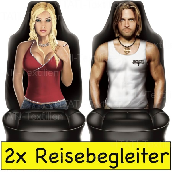 Autositzbezüge Sexy Mann und Sexy Frau