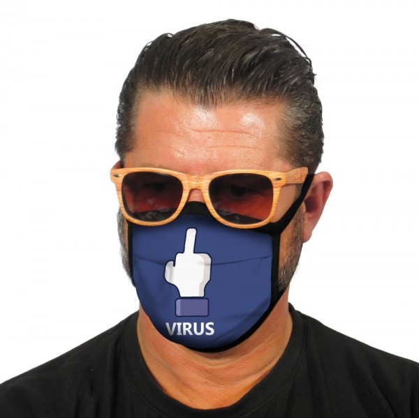 Stoffmaske Gesichtsmaske F...you Virus